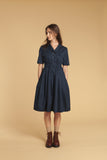 Safari Cotton Shirt Dress