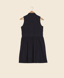 Wool Crepe Shirt Dress