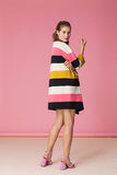 Chunky Stripe Knitwear Coat