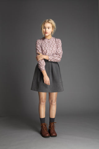 Quilted Wool Imitation Skirt