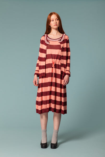 Stripy Viscose Cardigan