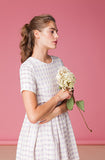 Checkered Cotton Linen Dress