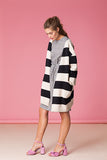 Chunky Stripe Knitwear Coat